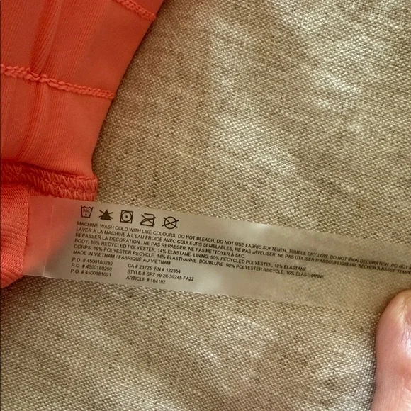 NWT TNAction Endurance Strawberry Sorbet Short 3” - Picture 7 of 10